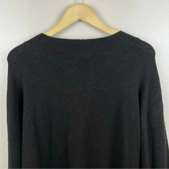 Soft Surroundings Embellished Sweater Size XL Petite Dark Brown Wool Blend - Picture 7 of 9